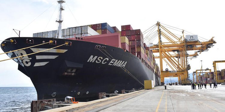 First vessel of India-European service came alongside the Asyaport