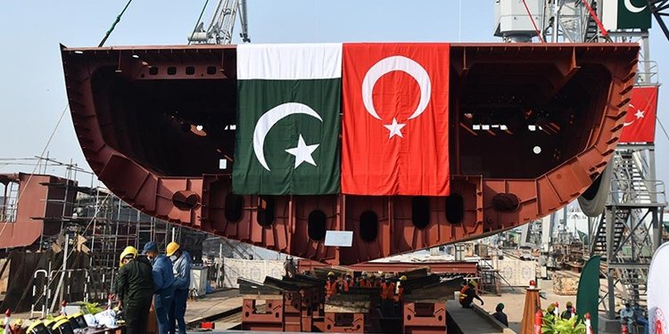 PAKİSTAN’IN 4’ÜNCÜ MİLGEM KORVETİ KIZAGA KONULDU