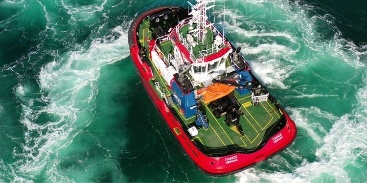 MED MARINE DELIVERS THE TUGBOAT NAMED ITANOS