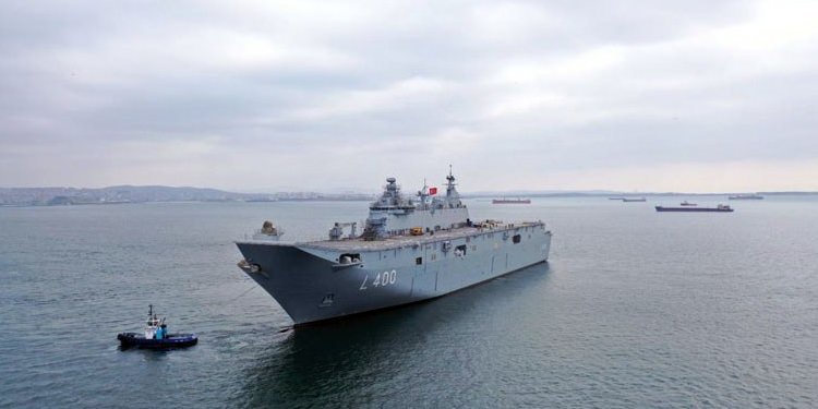 TCG ANADOLU, DENİZ TESTLERİ İÇİN DENEME SEYRİNE ÇIKTI