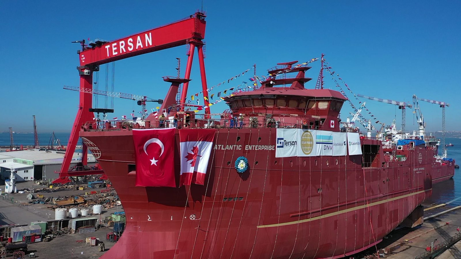 TERSAN TERSANESİ ATLANTIC ENTERPRISE’I DENİZE İNDİRDİ