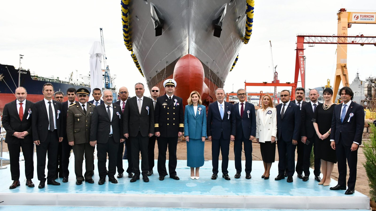 STM LAUNCHED THE CORVETTE BUILT FOR THE UKRAINIAN NAVY WITH A CEREMONY