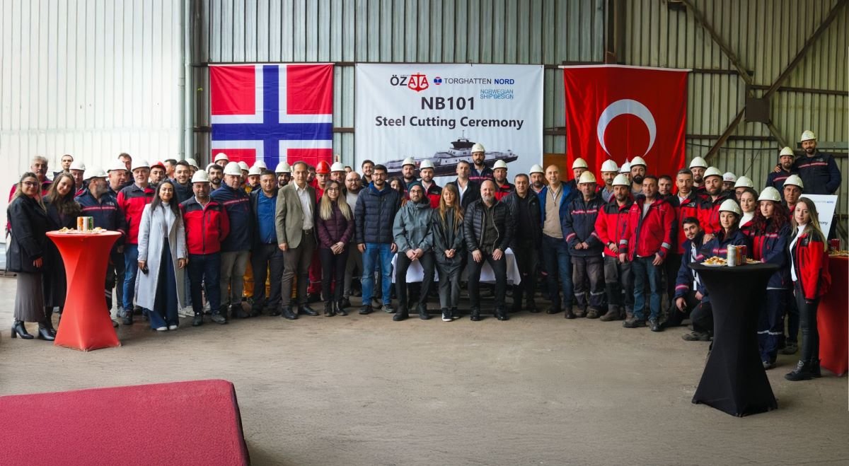 Özata Shipyard, NB101’in sac kesimini gerçekleştirdi