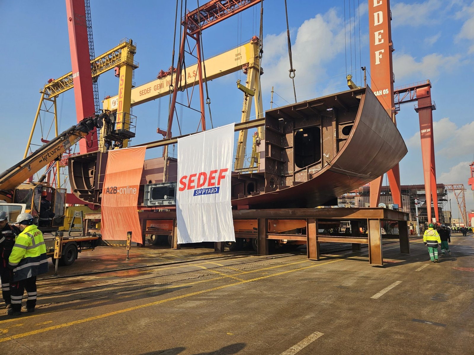 Sedef Shipyard, NB226’nın omurga döşemesini yaptı