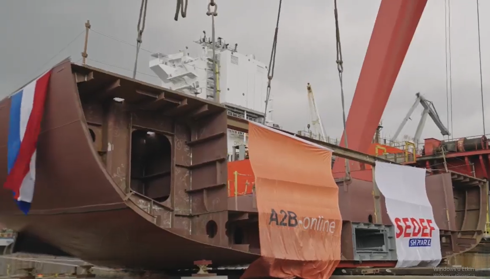 Sedef Shipyard, NB226’nın ilk bloğunu kızağa aldı