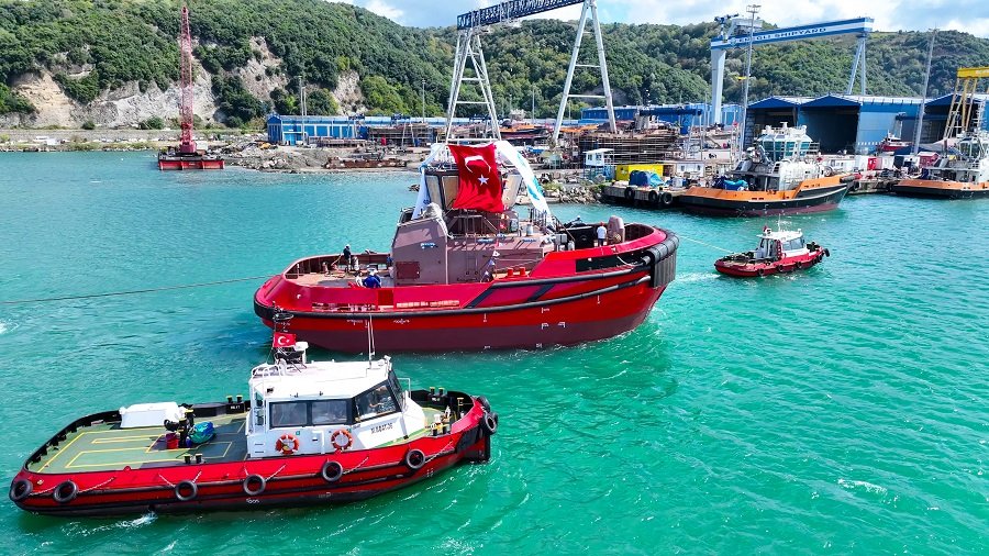 MED MARINE, Yeni RAmparts 2300-W römorkörünü denize indirdi