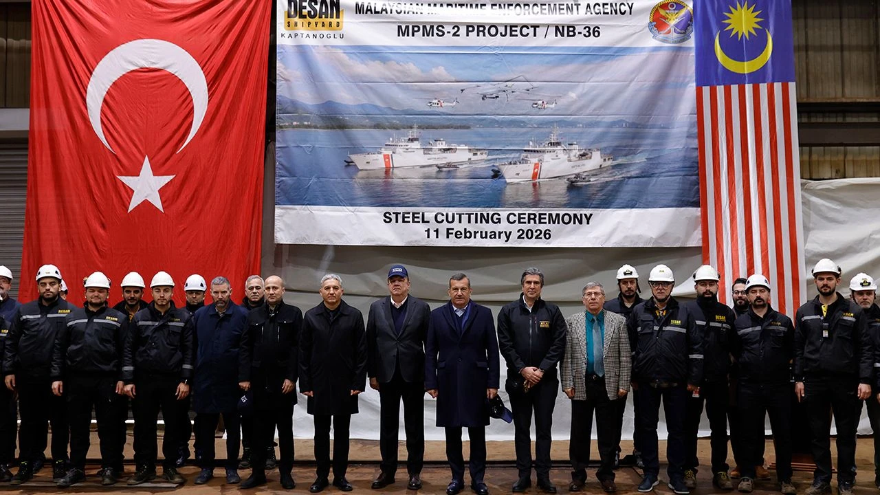 DESAN, Malezya için inşa edeceği ikinci geminin sac kesme törenini gerçekleştirdi