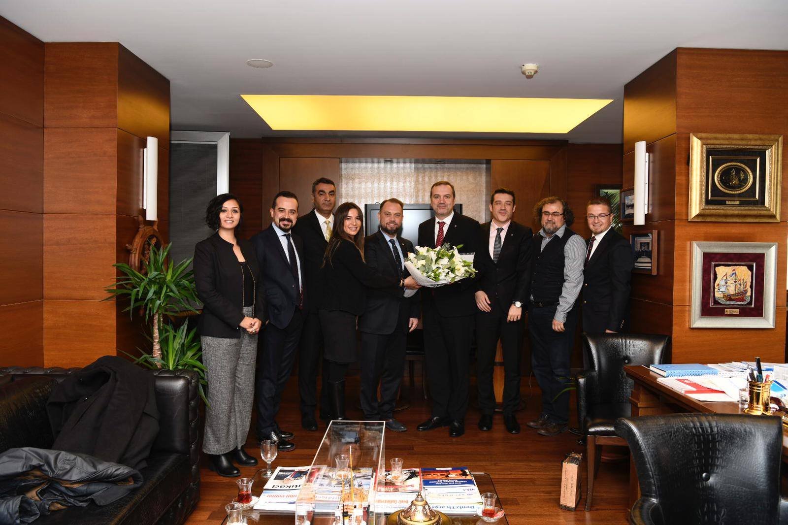 DEFMED Yönetimi İMEAK DTO’ya Ziyarette Bulundu