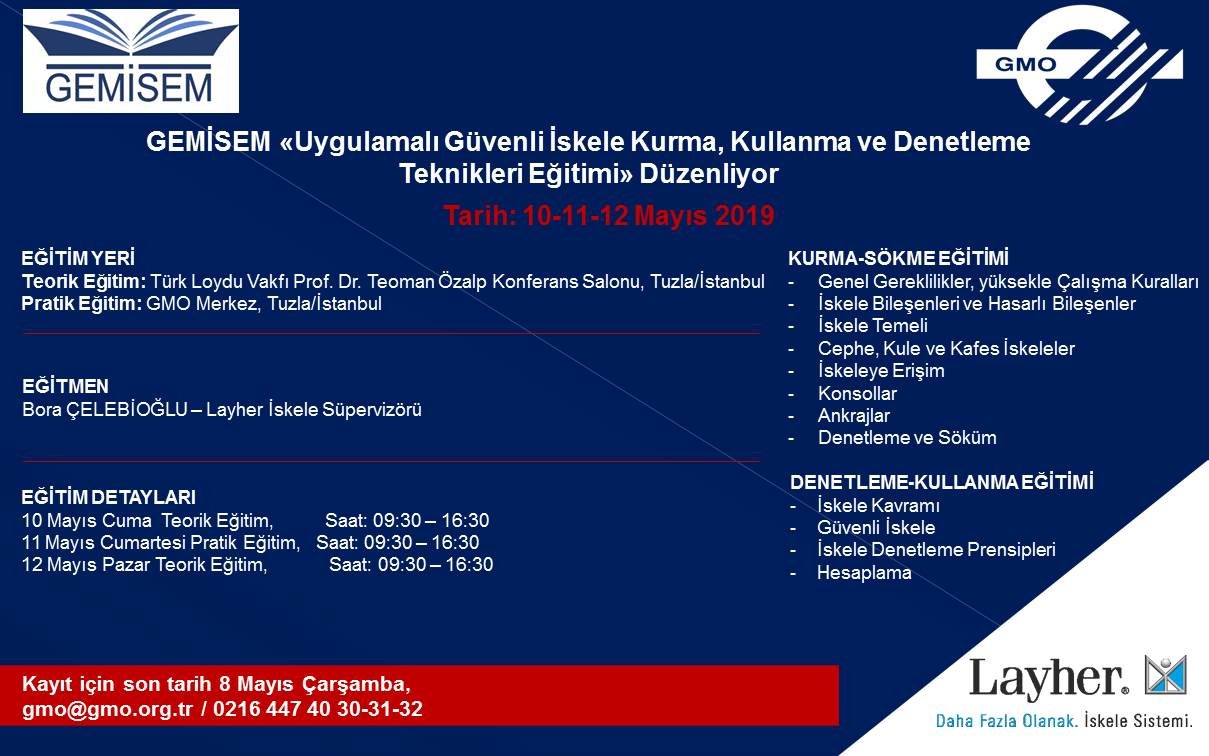 GEMİSEM Teknik Eğitimleri Düzenliyor