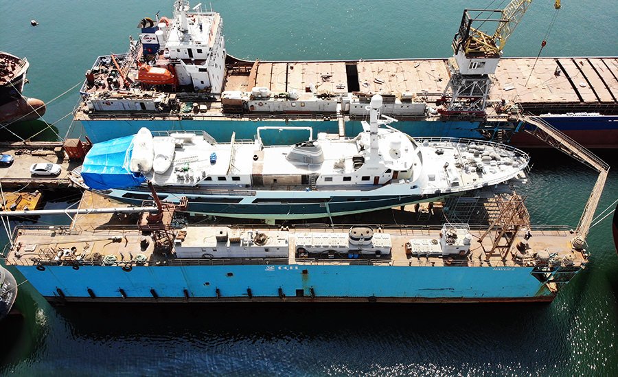 ÜÇEL DENİZCİLİK M/Y VOYAGER’İ HAVUZLADI