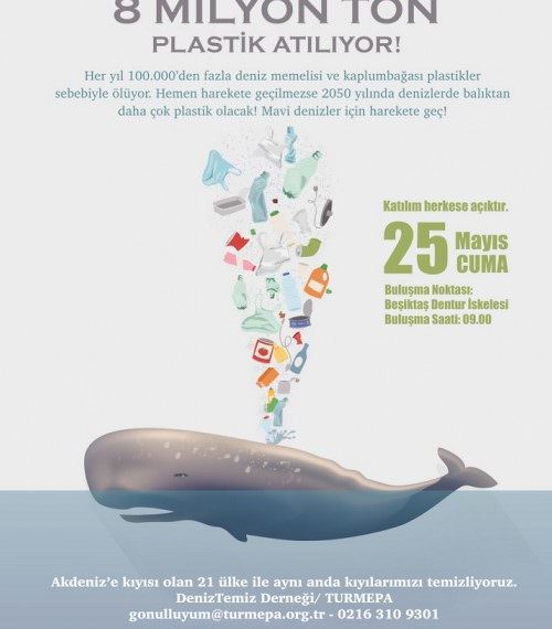 Her yıl denizlere 8 milyon ton plastik atılıyor 1 Her yıl denizlere 8 milyon ton plastik atılıyor