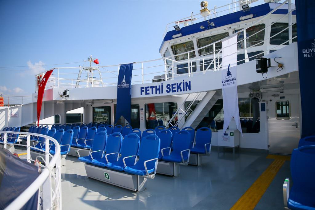 FETHİ SEKİN FERİBOTU İZDENİZ BÜNYESİNDE HİZMETE GİRDİ 6 1