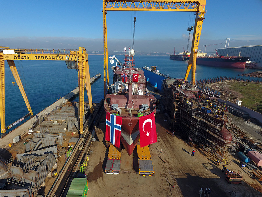 ÖZATA TERSANESİ, VIKANOY'U SUYA İNDİRDİ 2 DJI 0145