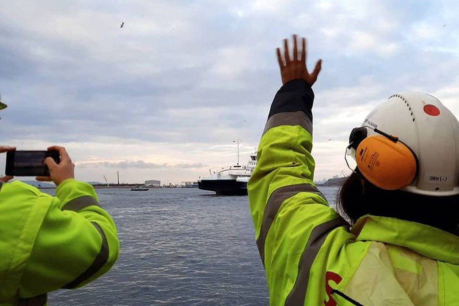 SEDEF TERSANESİ, TOMREFJORD'U NORVEÇ'E UĞURLADI 3 sedeftersanesi boreal tomrefjord ferry electricalferry 2