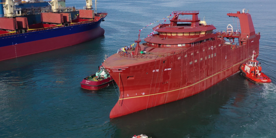 TERSAN SHIPYARD LAUNCHES JAN MARIA 1 TERSAN TERSANESİ JAN MARIA’YI DENİZE İNDİRDİ