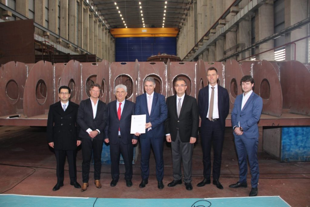 BOĞAZİÇİ SHIPYARD ORGANIZES THE WELDING CEREMONY OF THE NEW CARGO VESSEL 5 BOGAZICI4