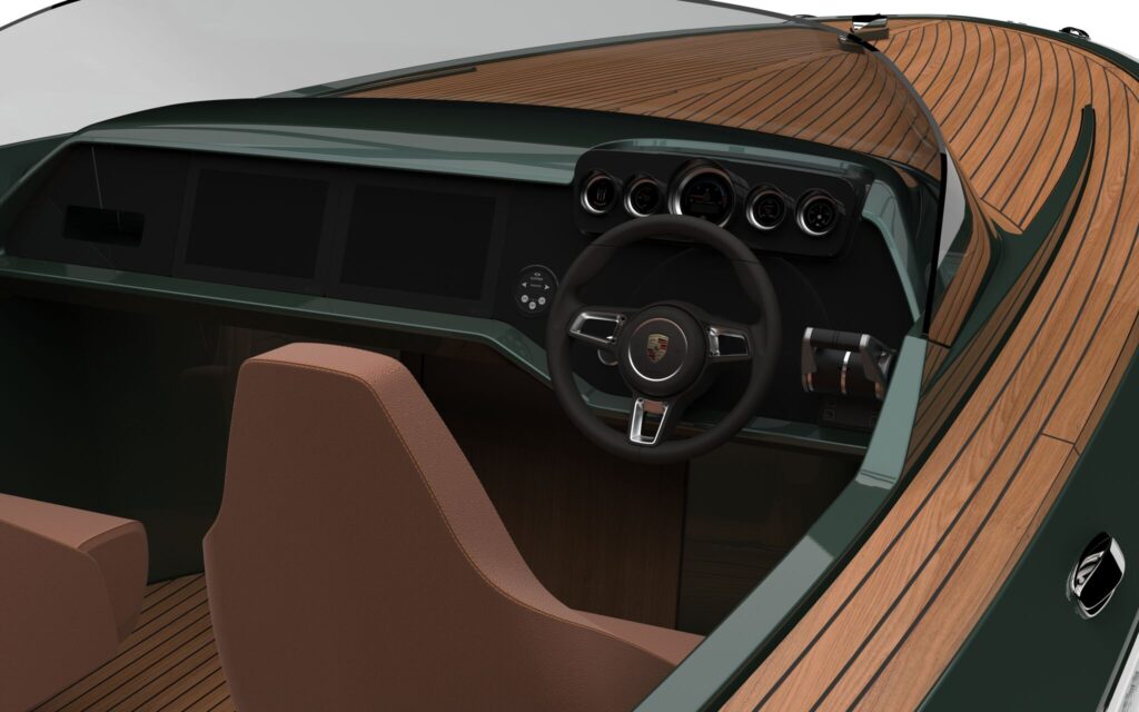 Frauscher X Porsche 850 Fantom, Bosphorus Boat Show’da İlk Kez Türkiye’de 2 1738309753 Frauscher x Porsche 850 Fantom Render detail