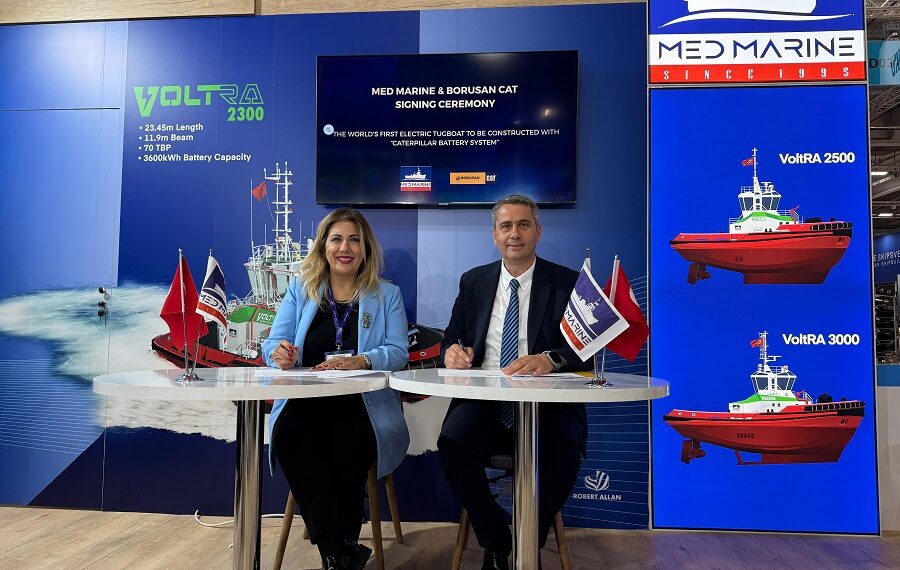 MED MARINE’den bir ilk: Tam elektrikli römorkör VoltRA’nın inşasına başlıyor 1 MED MARINE’den bir ilk: Tam elektrikli römorkör VoltRA’nın inşasına başlıyor