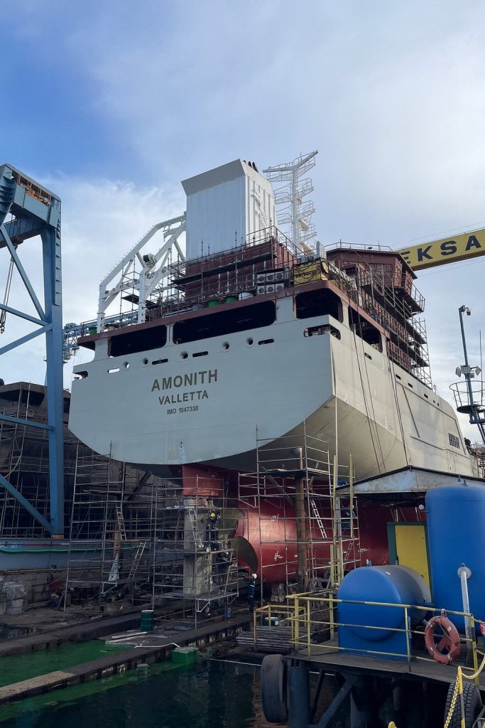 Çevreci tanker AMONITH 29 Kasım’da denizle buluşacak 3 ceksan dikey