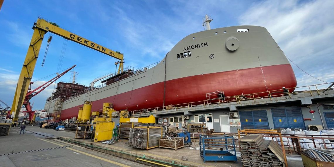 Çevreci tanker AMONITH 29 Kasım’da denizle buluşacak 1 Çevreci tanker AMONITH 29 Kasım’da denizle buluşacak